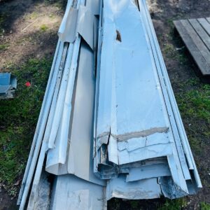 Lote x20 u: plegados de chapa, zingueria y otros 2,90x0,47 a 3,17x0,47 m