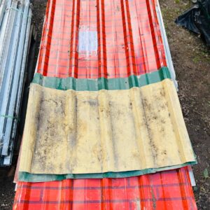 Lote x120 recortes de chapas trapecio 90x53 cm | 2,0x0,90 m