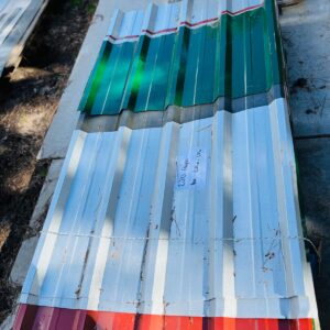 Lote x230 recortes de chapa trapecio 1,05x0,64 m | 1,13x1,05 m