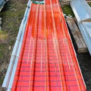 Lote x115 recortes de chapa trapecio 1,05x0,51 m | 3,30x0,90 m