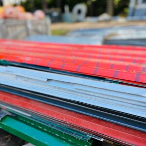 Lote x115 recortes de chapa trapecio 1,05x0,51 m | 3,30x0,90 m