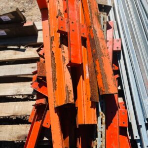 Lote x27 recortes parantes para estanteria porta pallets 50 a 87x20x0,5 cm