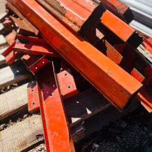 Lote x27 recortes parantes para estanteria porta pallets 50 a 87x20x0,5 cm