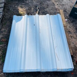 Lote x19 chapas trapecio blancas 1,20x1,10 m