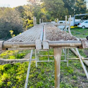 Andamio 1 cuerpo con 2 tablones en hierro 2,53x2,0x1,28 m